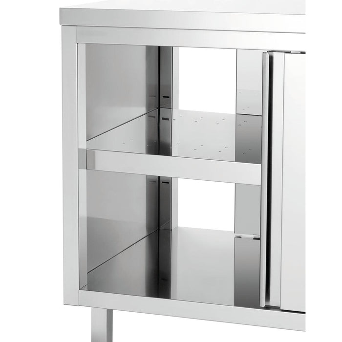 Bartscher Wärmeschrank 700-4T 1600 - Edelstahl, 4 Schiebetüren, 1600 mm, Stufenlos, Elektronisch
