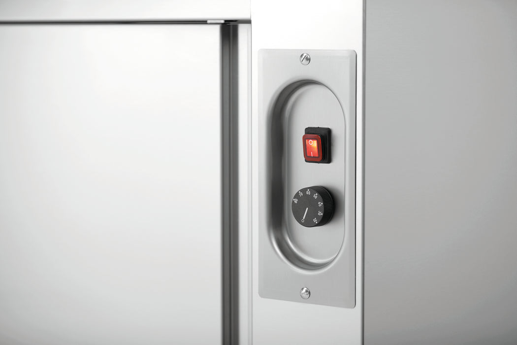 Bartscher Wärmeschrank 700-4T 1600 - Edelstahl, 4 Schiebetüren, 1600 mm, Stufenlos, Elektronisch