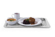 AmerBox - AmerBox Polyestertablett für Selbstbedienungsrestaurants, GN 1/1, Granit, 530x325mm - GastroDeals