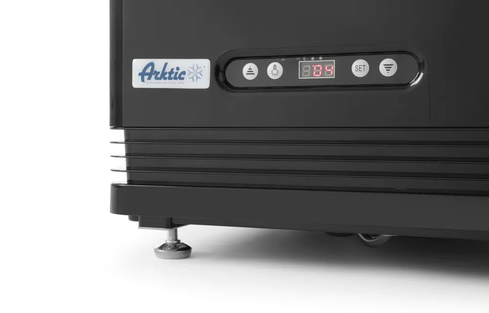 Arktic - Arktic Aufsatz-Kühlvitrine 68 Liter, Schwarz, 230V/170W, 444x397x(H)875mm - GastroDeals
