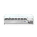 Arktic - Arktic Aufsatz-Kühlvitrine Gastronorm 1/4, 7x GN 1/4, 230V/180W, 1505x335x(H)460mm - GastroDeals