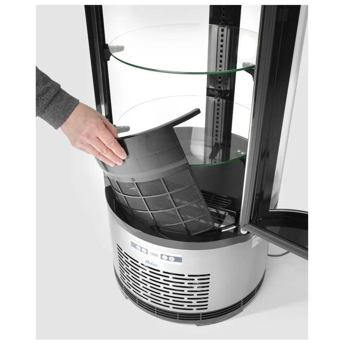 Arktic - Arktic Kuchenvitrine, rund 100L, 100L, 230V/210W, ø480x(H)1065mm - GastroDeals