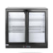 Arktic - Arktic Kühlschrank hinten mit doppelten Schiebetüren, 158L, Schwarz, 220-240V/160W, 900x520x(H)865mm - GastroDeals