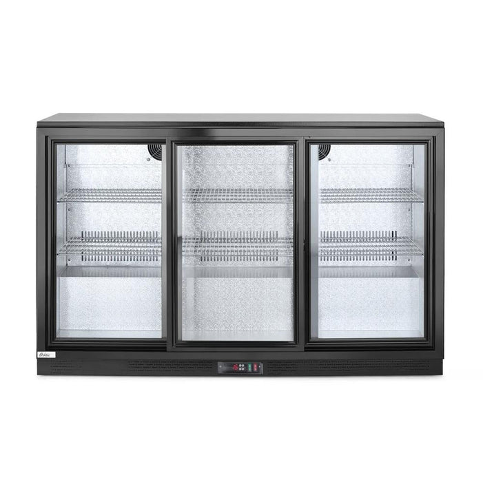 Arktic - Arktic Kühlschrank mit drei Schiebetüren an der Bar, 254L, Schwarz, 220-240V/160W, 1350x520x(H)865mm - GastroDeals