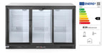 Arktic - Arktic Kühlschrank mit drei Schiebetüren an der Bar, 254L, Schwarz, 220-240V/160W, 1350x520x(H)865mm - GastroDeals