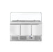Arktic - Arktic Kühltisch, dreitürig mit Glasdisplay 380L, 230V/310W, 1390x702x(H)1330mm - GastroDeals
