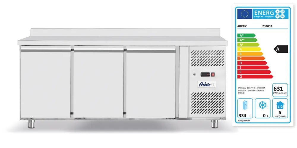 Arktic - Arktic Kühltisch, dreitürig Profi Line 420 L, Profi Line, GN 1/1, 420L, 230V/400W, 1795x700x(H)879mm - GastroDeals