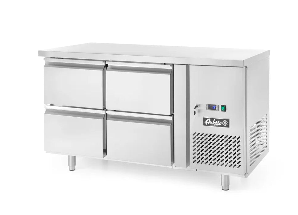 Arktic - Arktic Kühltisch mit 4 Schubladen Profi Line 280L, Profi Line, 230V/250W, 1360x700x(H)858mm - GastroDeals