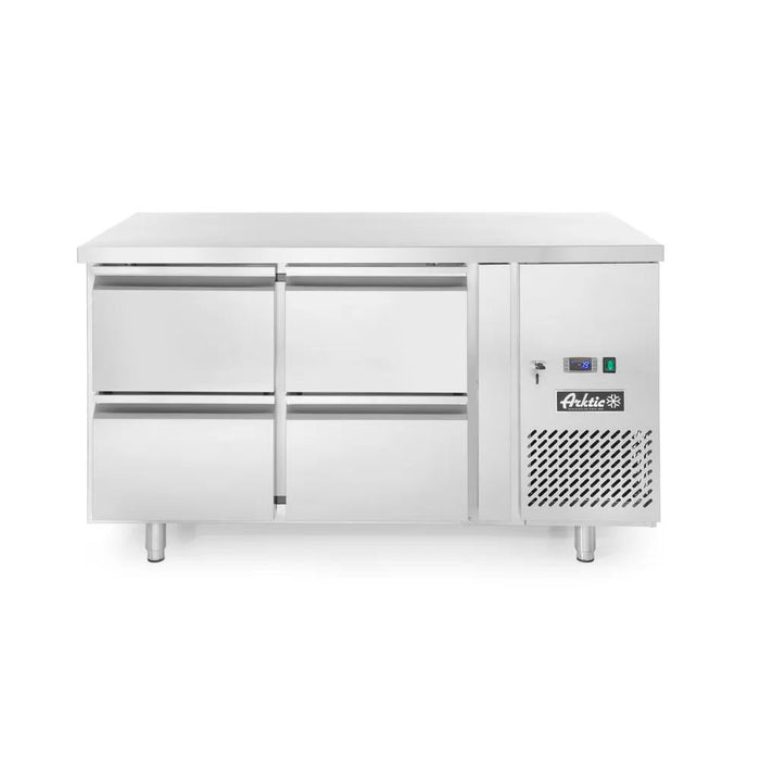 Arktic - Arktic Kühltisch mit 4 Schubladen Profi Line 280L, Profi Line, 230V/250W, 1360x700x(H)858mm - GastroDeals