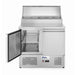 Arktic - Arktic Kühltisch, zweitürig mit Aufsatz-Kühlvitrine 300 L, 230V/310W, 900x702x(H)1265mm - GastroDeals