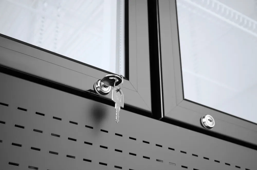 Arktic - Arktic Rückwandkühlschrank mit hinterleuchteter Blende, zweitürig, 512L, Schwarz, 220-240V/510W, 1120x585x(H)1900mm - GastroDeals