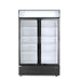 Arktic - Arktic Rückwandkühlschrank mit hinterleuchteter Blende, zweitürig, 512L, Schwarz, 220-240V/510W, 1120x585x(H)1900mm - GastroDeals