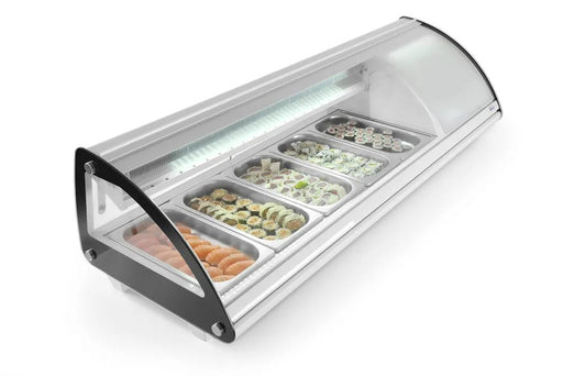 Arktic - Arktic Sushi-Display 5x GN 1/3, 230V/160W, 1307x445x(H)327mm - GastroDeals