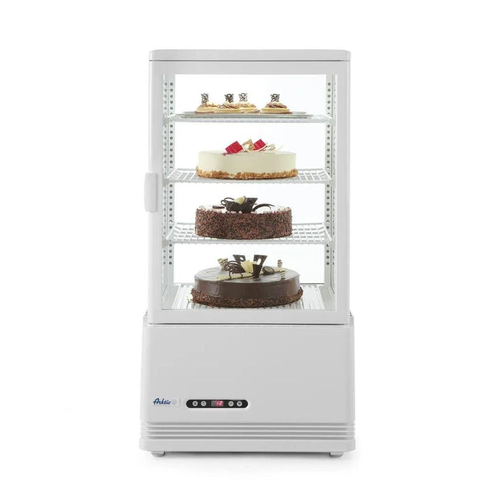 Arktic - Aufsatz - Kühlvitrine 68 Liter - Weiß, 2 - 6°C, 444x397x875 mm, 230V/170W - Arktic - GastroDeals