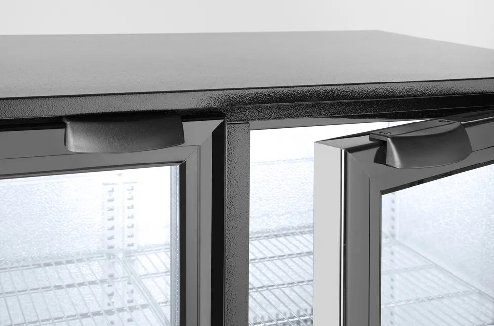 Arktic - Kühlschrank - 158L, Doppeltür, Schwarz, 900x540x890 mm, 220 - 240V/160W - Arktic - GastroDeals