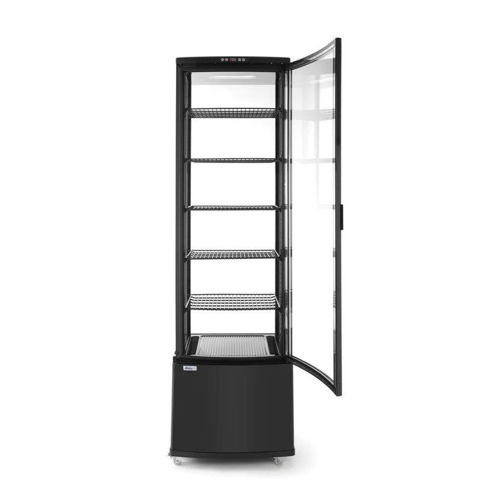 Arktic - Kühlvitrine 270 Liter - Schwarz, 5 Etagen, 0 bis 6°C, 550x520x1870 mm - Arktic - GastroDeals
