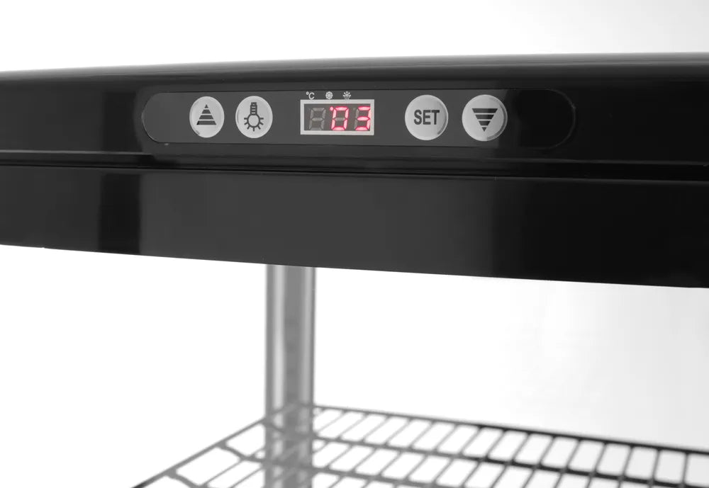 Arktic - Kühlvitrine 270 Liter - Schwarz, 5 Etagen, 0 bis 6°C, 550x520x1870 mm - Arktic - GastroDeals