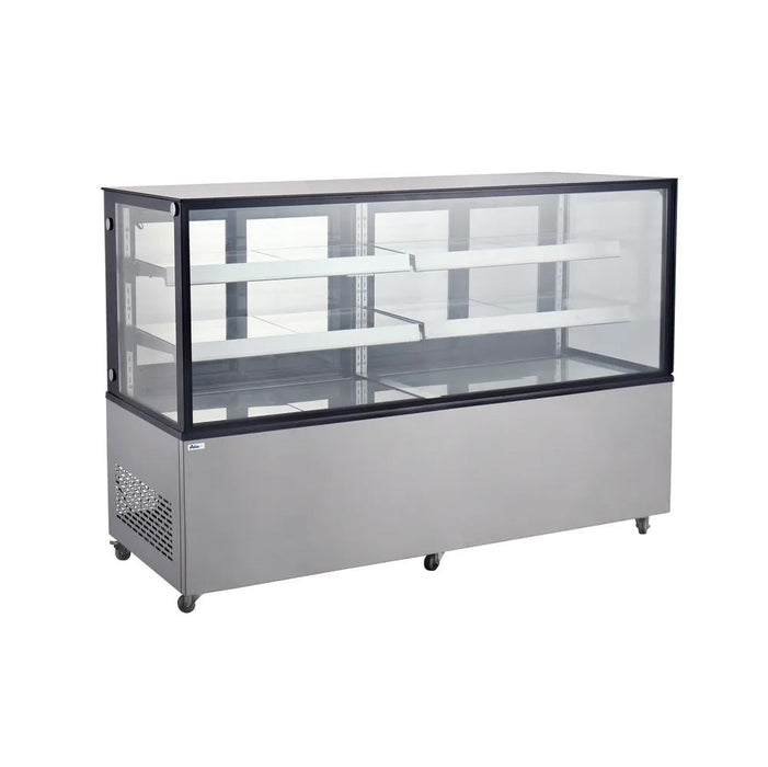 Arktic - Kühlvitrine mit 2 Regalen - 610L, 1824x677x1230 mm, Edelstahl - Arktic - GastroDeals