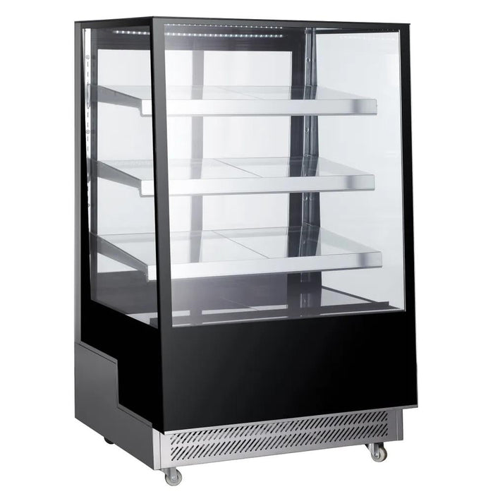 Arktic - Kühlvitrine mit 3 geneigten Regalen - 500L, Edelstahl, 900x833x1460 mm - Arktic - GastroDeals