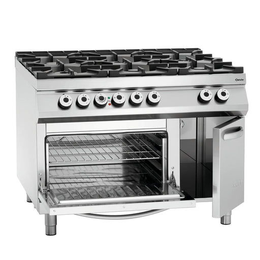 Bartscher - Bartscher 6 Flammen Gasherd, EBO 2/1GN, NS - GastroDeals