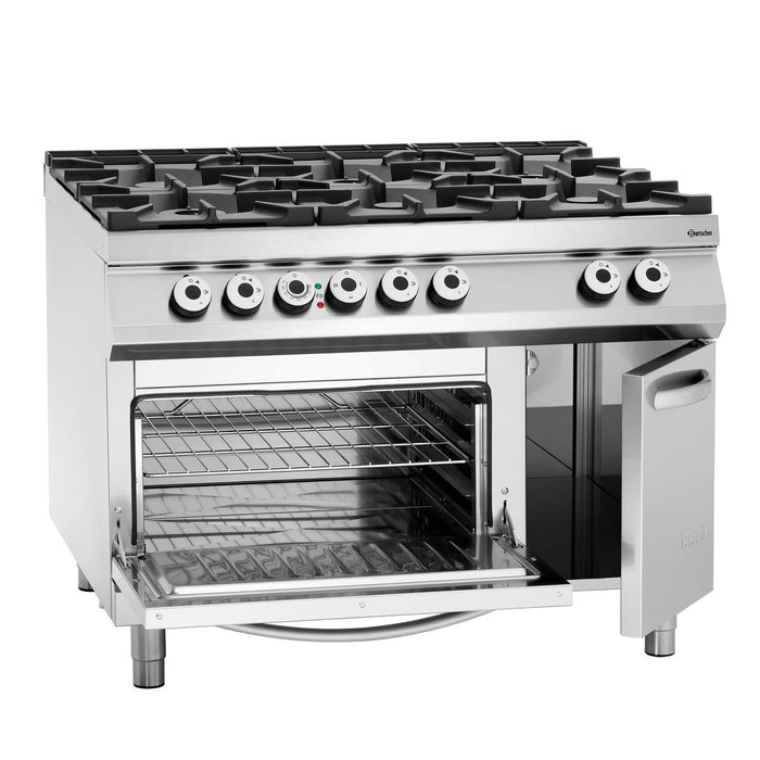 Bartscher - Bartscher 6 Flammen Gasherd, EBO 2/1GN, NS - GastroDeals