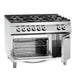 Bartscher - Bartscher 6 Flammen Gasherd, EBO 2/1GN, NS - GastroDeals