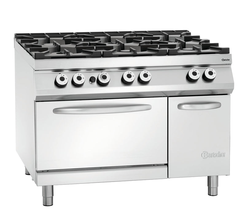 Bartscher - Bartscher 6-Flammen Gasherd, GBO 2/1GN, NS - GastroDeals