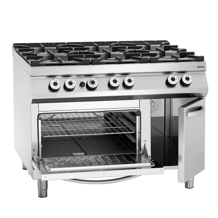 Bartscher - Bartscher 6-Flammen Gasherd, GBO 2/1GN, NS - GastroDeals