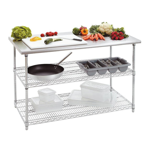 Bartscher - Bartscher Arbeitstisch 690, B1300, 2 ZB - GastroDeals