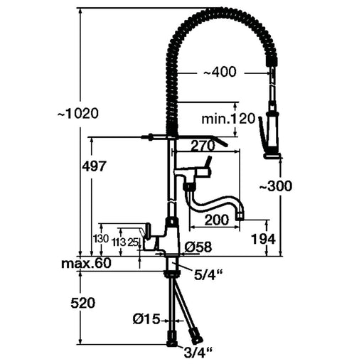 Bartscher - Bartscher Einhebelmischer 40L-1801B - GastroDeals