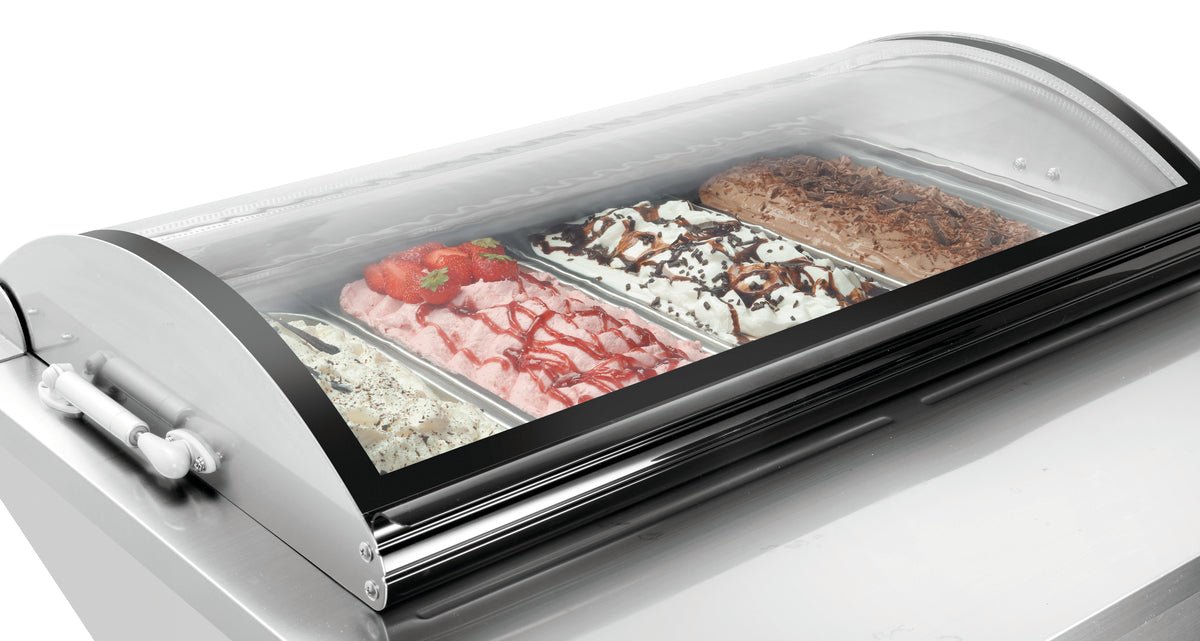 Bartscher - Bartscher Eisvitrine 4x6,5L-R - GastroDeals