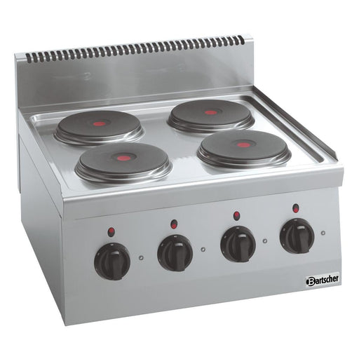 Bartscher - Bartscher Elektroherd 600, B600, 4PL, TG - GastroDeals