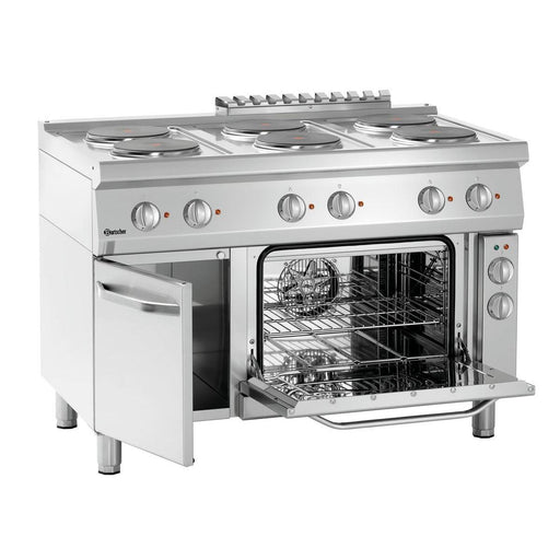 Bartscher - Bartscher Elektroherd 700, B1200, 6Pl, EBO - GastroDeals