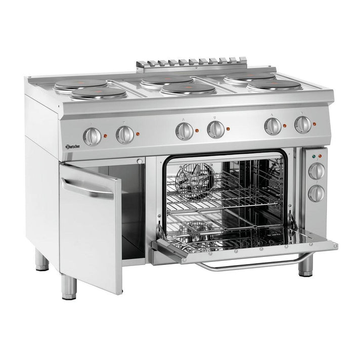 Bartscher - Bartscher Elektroherd 700, B1200, 6Pl, EBO - GastroDeals