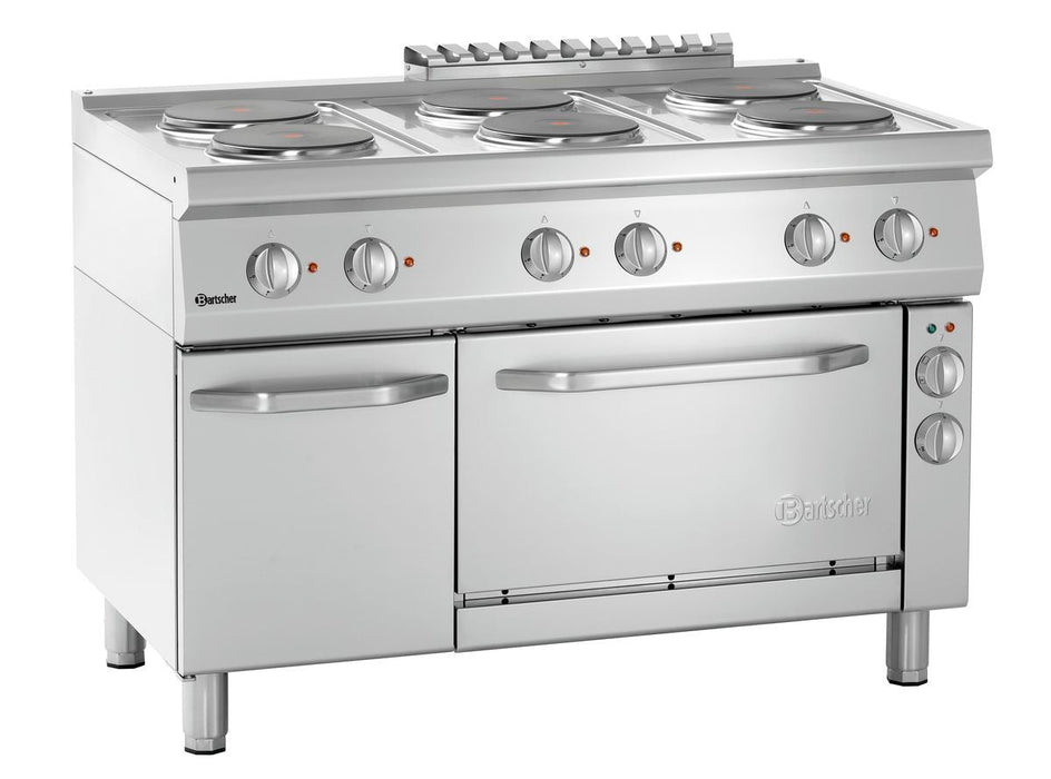Bartscher - Bartscher Elektroherd 700, B1200, 6Pl, EBO - GastroDeals