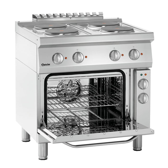 Bartscher - Bartscher Elektroherd 700, B800, 4PL, EBO - GastroDeals