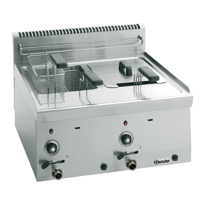 Bartscher - Bartscher Fritteuse Gas 600, B600, 2x8L - GastroDeals