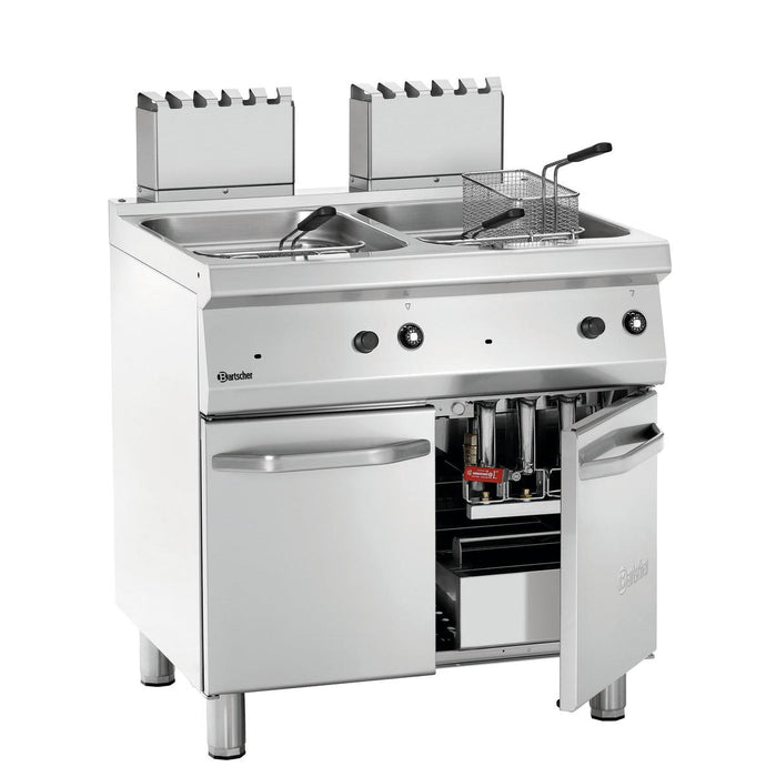 Bartscher - Bartscher Fritteuse Gas, 700, B800, 2x15L - GastroDeals