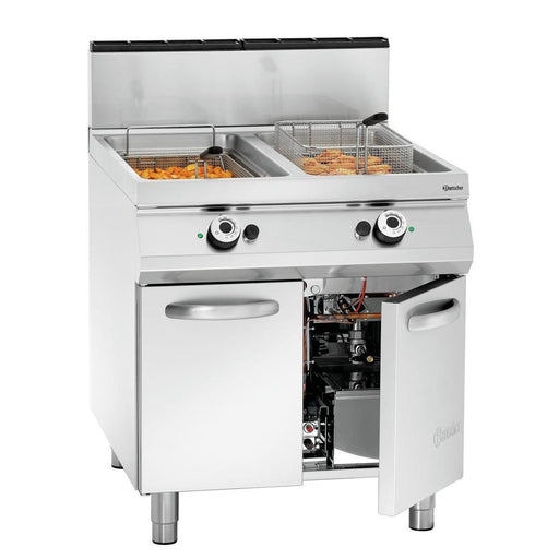 Bartscher - Bartscher Gas-Standfritteuse, 2 Becken - GastroDeals