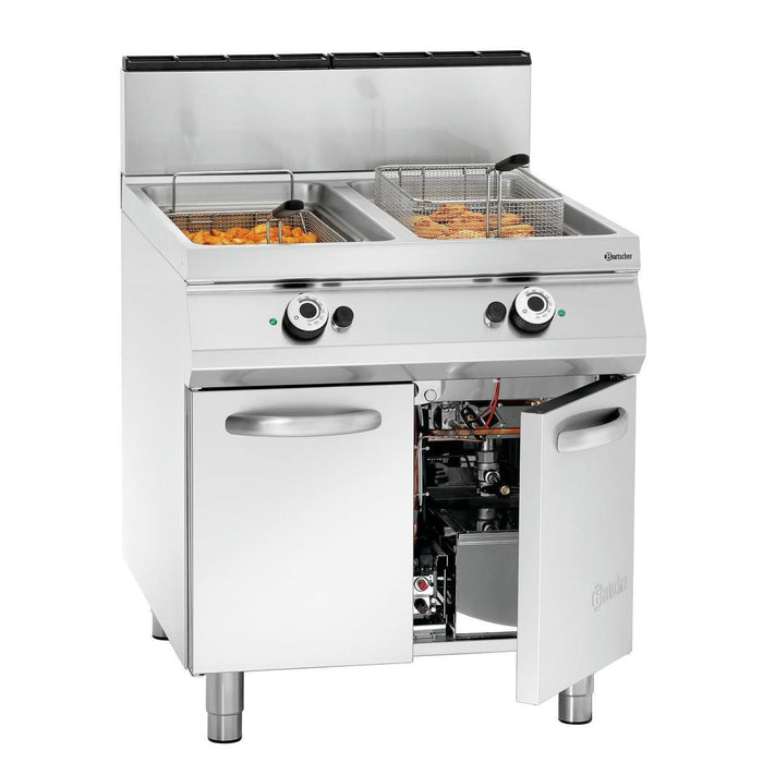 Bartscher - Bartscher Gas-Standfritteuse, 2 Becken - GastroDeals