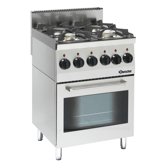 Bartscher - Bartscher Gasherd 600, B600, 4FL, EBO - GastroDeals