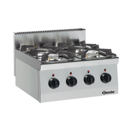 Bartscher - Bartscher Gasherd 600, B600, 4FL, TG - GastroDeals