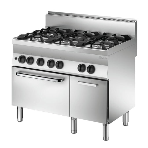 Bartscher - Bartscher Gasherd 650, B1100, 6FL, GBO - GastroDeals