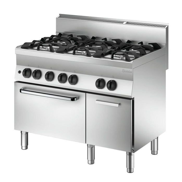 Bartscher - Bartscher Gasherd 650, B1100, 6FL, GBO - GastroDeals