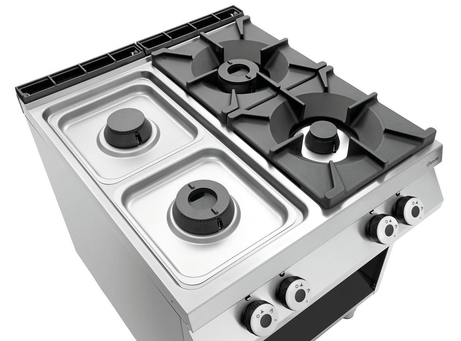 Bartscher - Bartscher Gasherd 900, B800, 4FL, GBO 2/1GN - GastroDeals