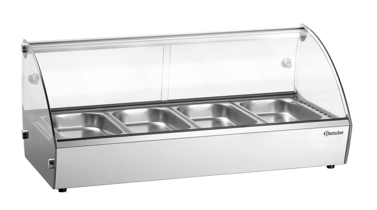 Bartscher - Bartscher Heiße Aufsatzvitrine R4 4 x 1/3 GN - GastroDeals