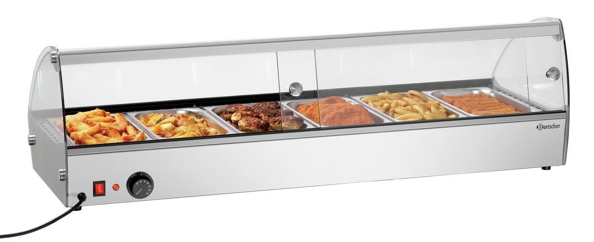 Bartscher - Bartscher Heiße Aufsatzvitrine R6 6 x 1/3 GN - GastroDeals