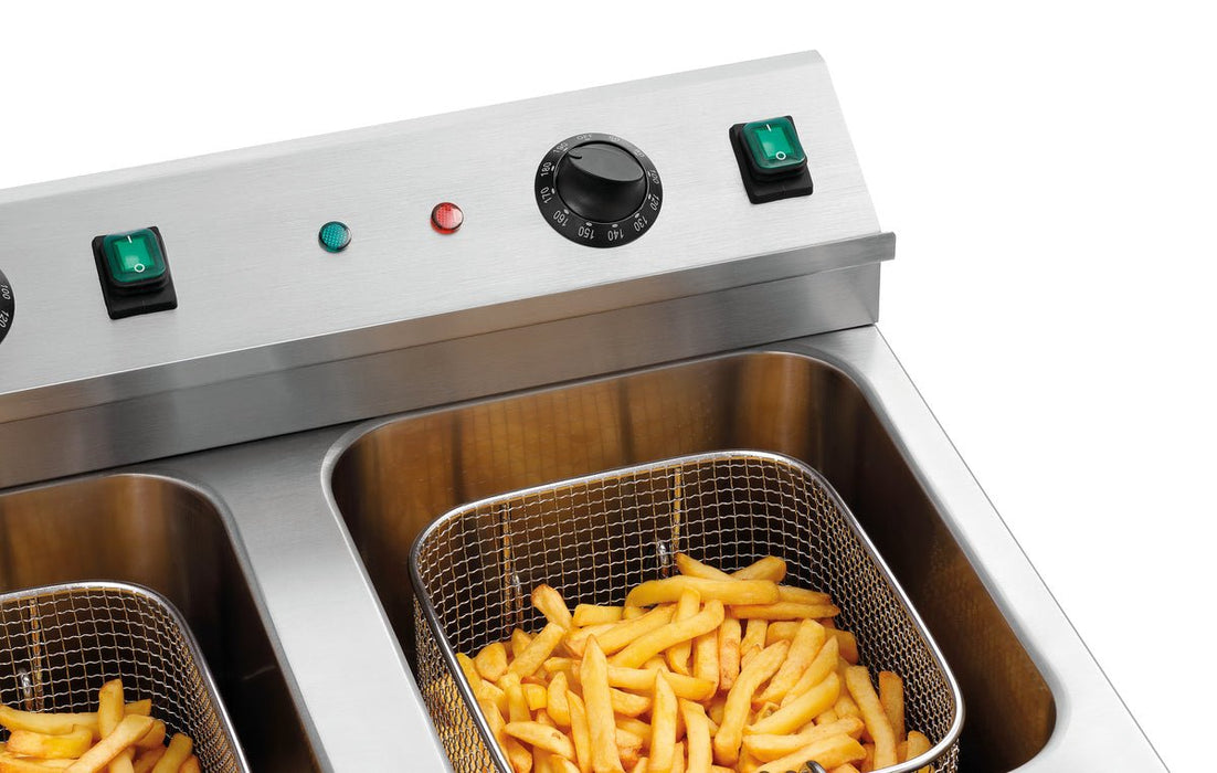 Bartscher - Bartscher Induktions-Fritteuse 2x8L Plus - GastroDeals