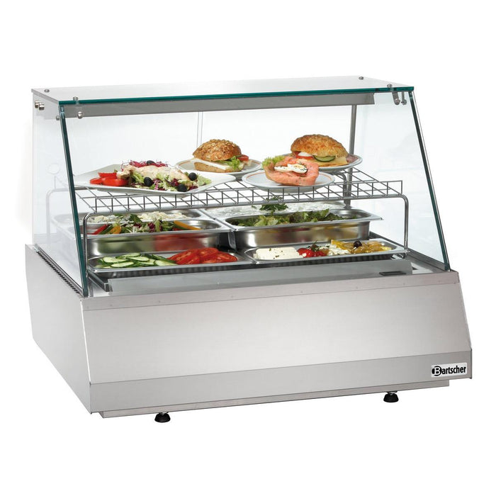 Bartscher - Bartscher Kalte Theke 2/1 GN, Kantglas - GastroDeals