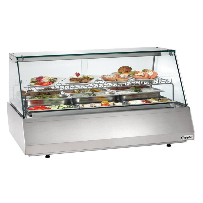 Bartscher - Bartscher Kalte Theke 3/1 GN, Kantglas - GastroDeals